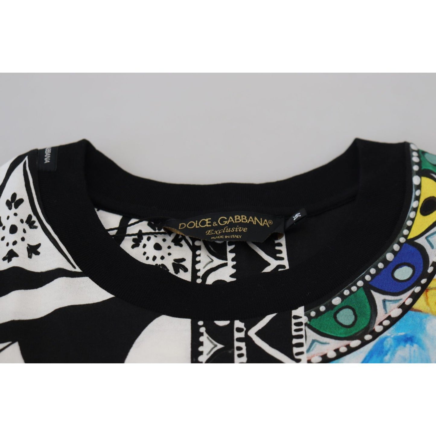 Dolce & Gabbana Multicolor Printed Women Exclusive Shirt Top TSH8142 -36
