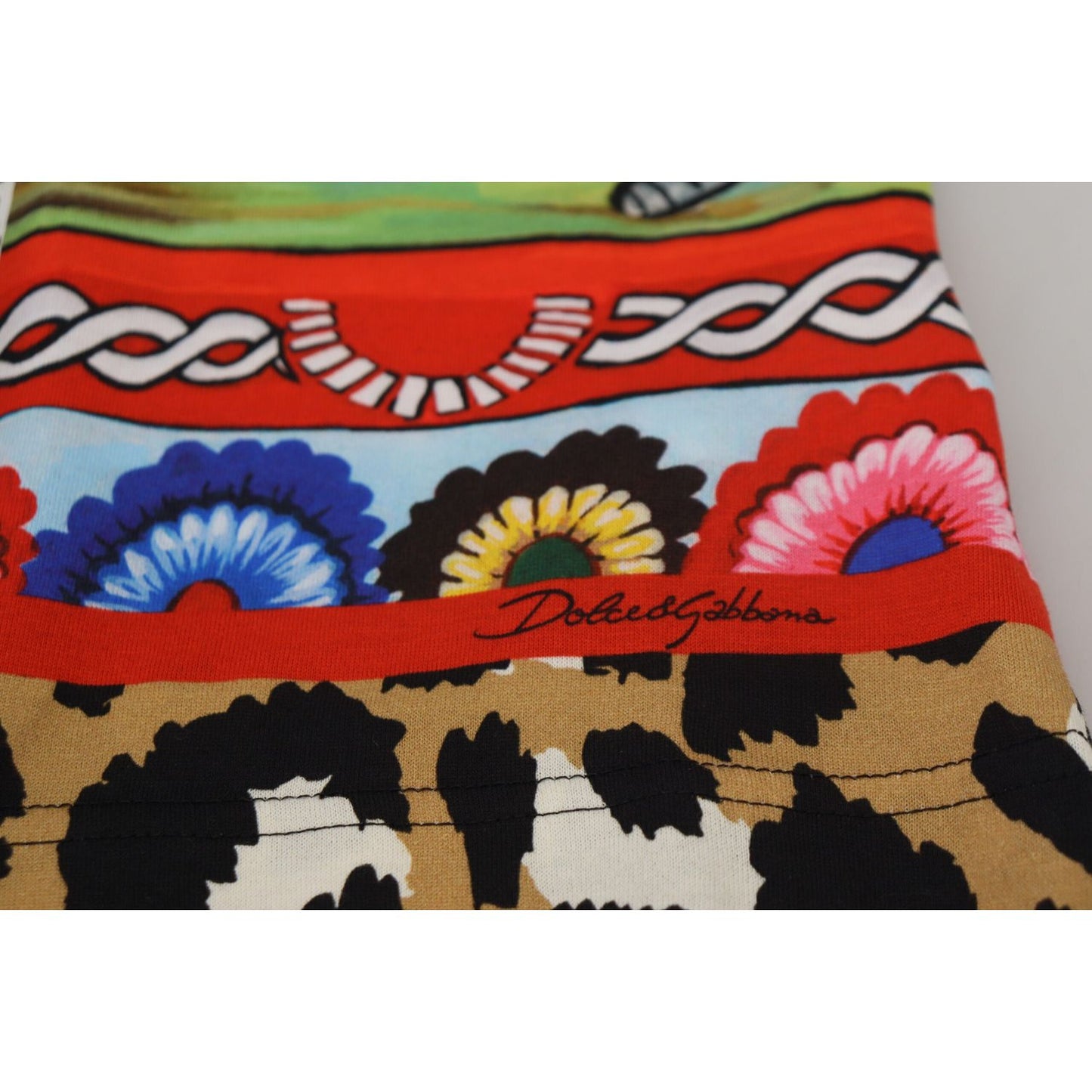 Dolce & Gabbana Multicolor Printed Women Exclusive Shirt Top TSH8142 -36
