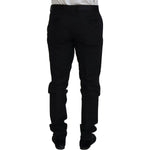 Dolce & Gabbana Black Wool Chino Dress Formal Pants PAN74724-52
