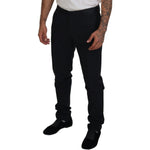 Dolce & Gabbana Black Wool Chino Dress Formal Pants PAN74724-52