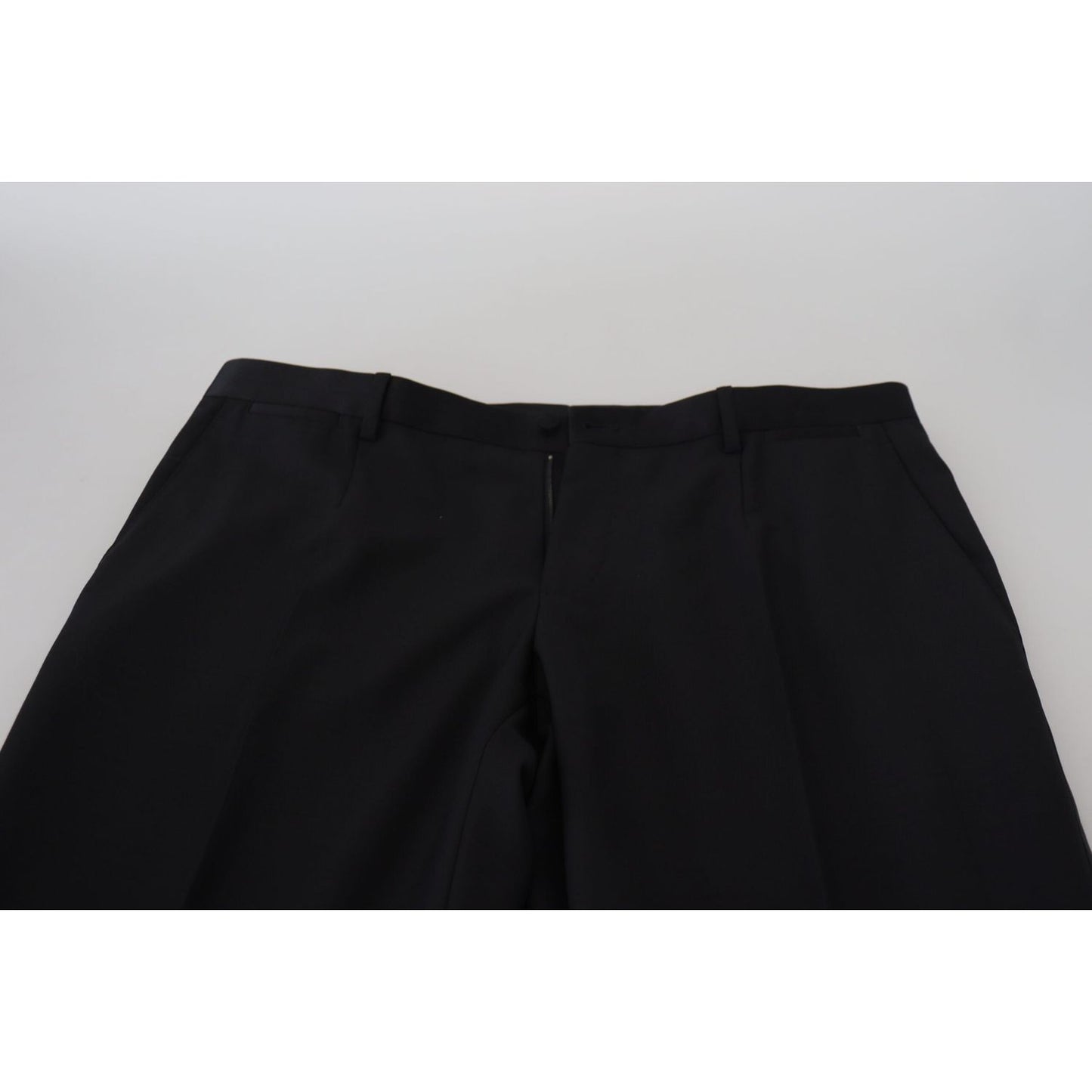 Dolce & Gabbana Black Wool Chino Dress Formal Pants PAN74724-52