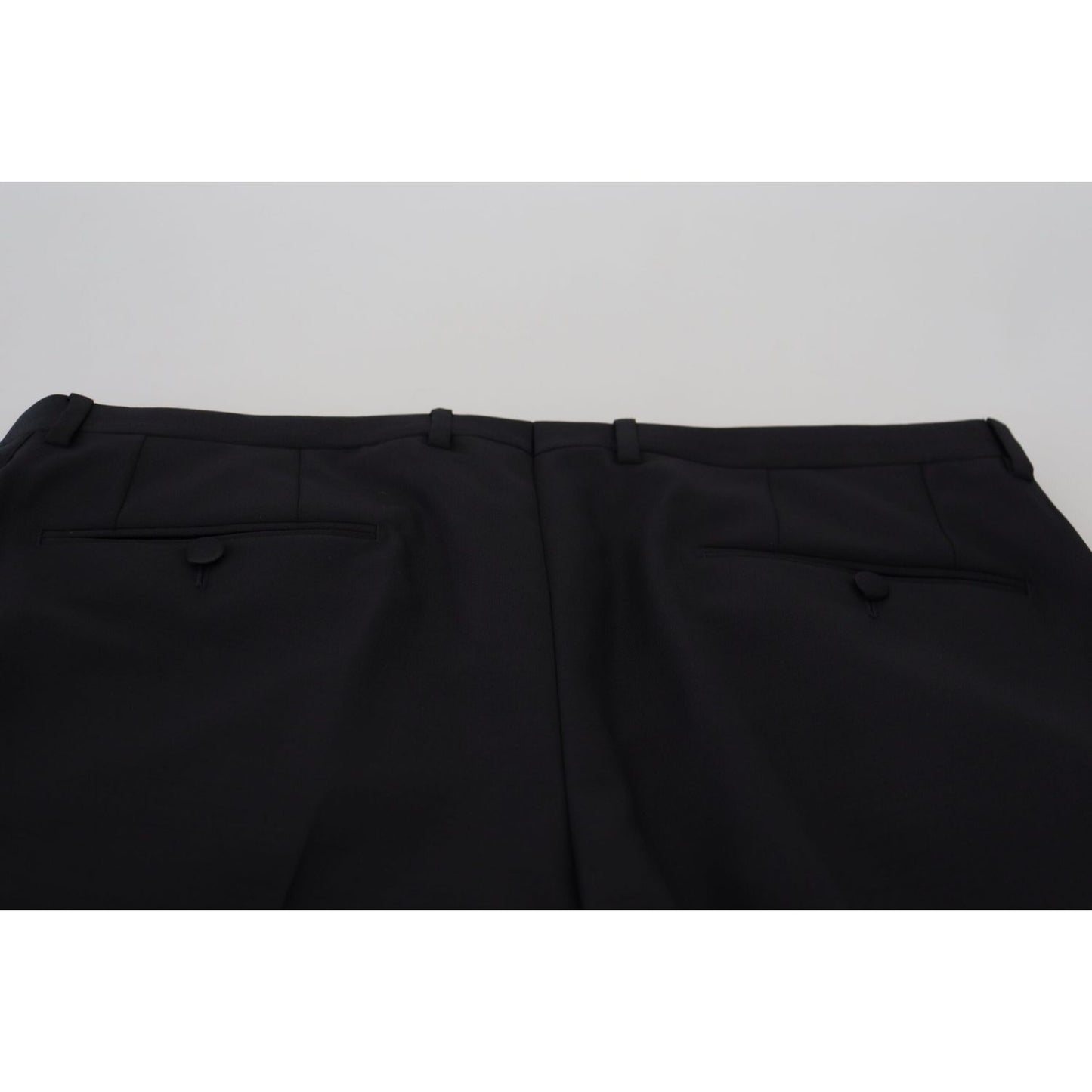 Dolce & Gabbana Black Wool Chino Dress Formal Pants PAN74724-52