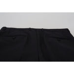Dolce & Gabbana Black Wool Chino Dress Formal Pants PAN74724-52