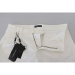 Dolce & Gabbana White Cotton Skinny Chino Pants PAN74810-54
