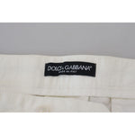 Dolce & Gabbana White Cotton Skinny Chino Pants PAN74810-54