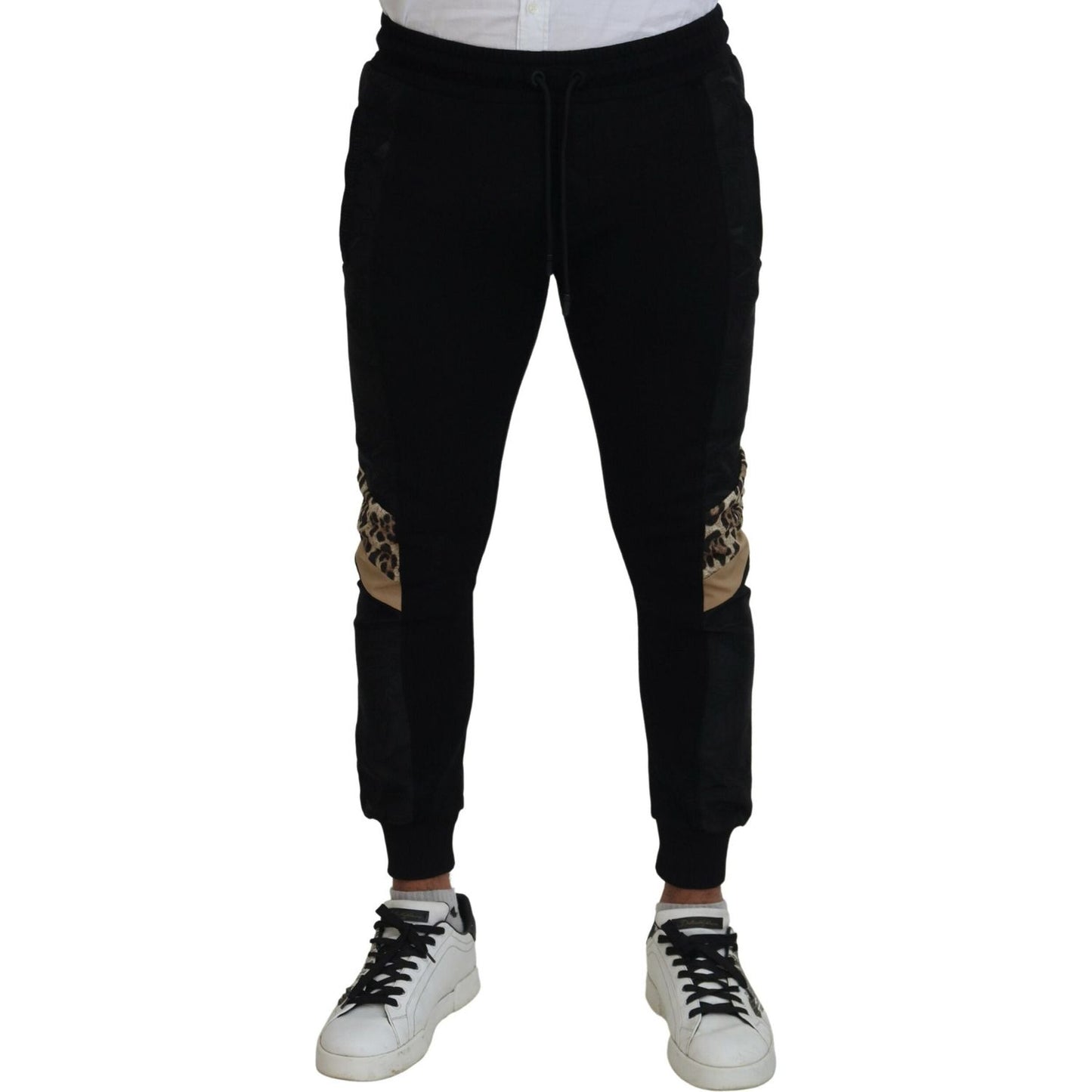 Dolce & Gabbana Black Polyester Skinny Jogger Men Pants PAN74811-44