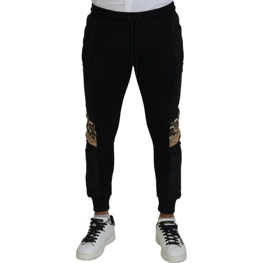 Dolce & Gabbana Black Polyester Skinny Jogger Men Pants PAN74811-44