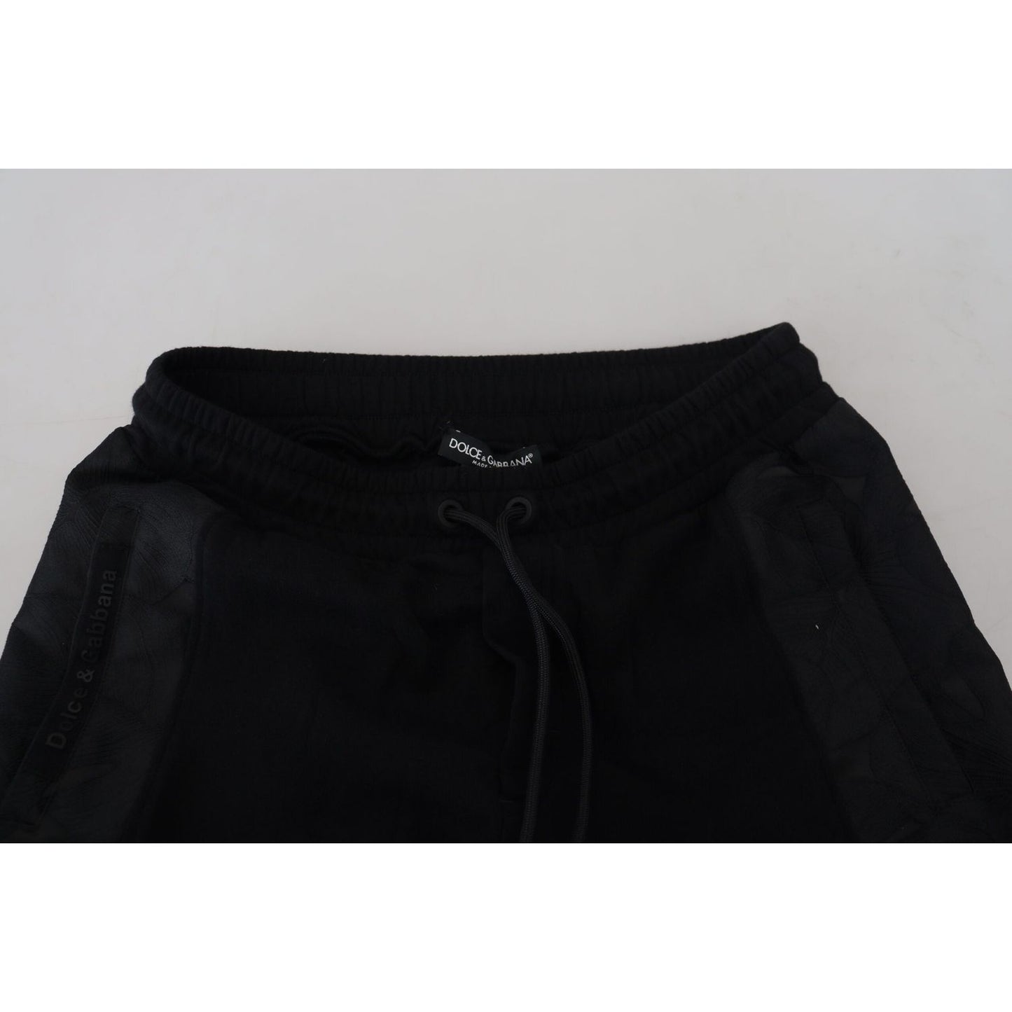 Dolce & Gabbana Black Polyester Skinny Jogger Men Pants PAN74811-44