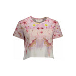 Desigual Chic Pink Embroidered Cotton Tee DE-11514-M-FBB-203