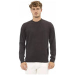 Alpha Studio Brown Cotton Men's Sweater AL-23579-IT50 | L