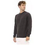 Alpha Studio Brown Cotton Men's Sweater AL-23579-IT50 | L