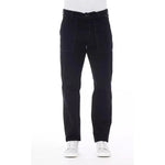 Alpha Studio Blue Cotton Men's Pant AL-23398-IT46 | S
