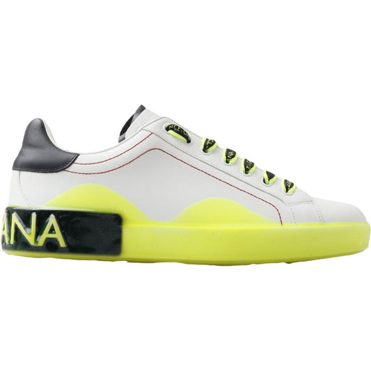 Dolce & Gabbana Sleek Portofino Low Top Leather Sneakers MV4980- 40.5