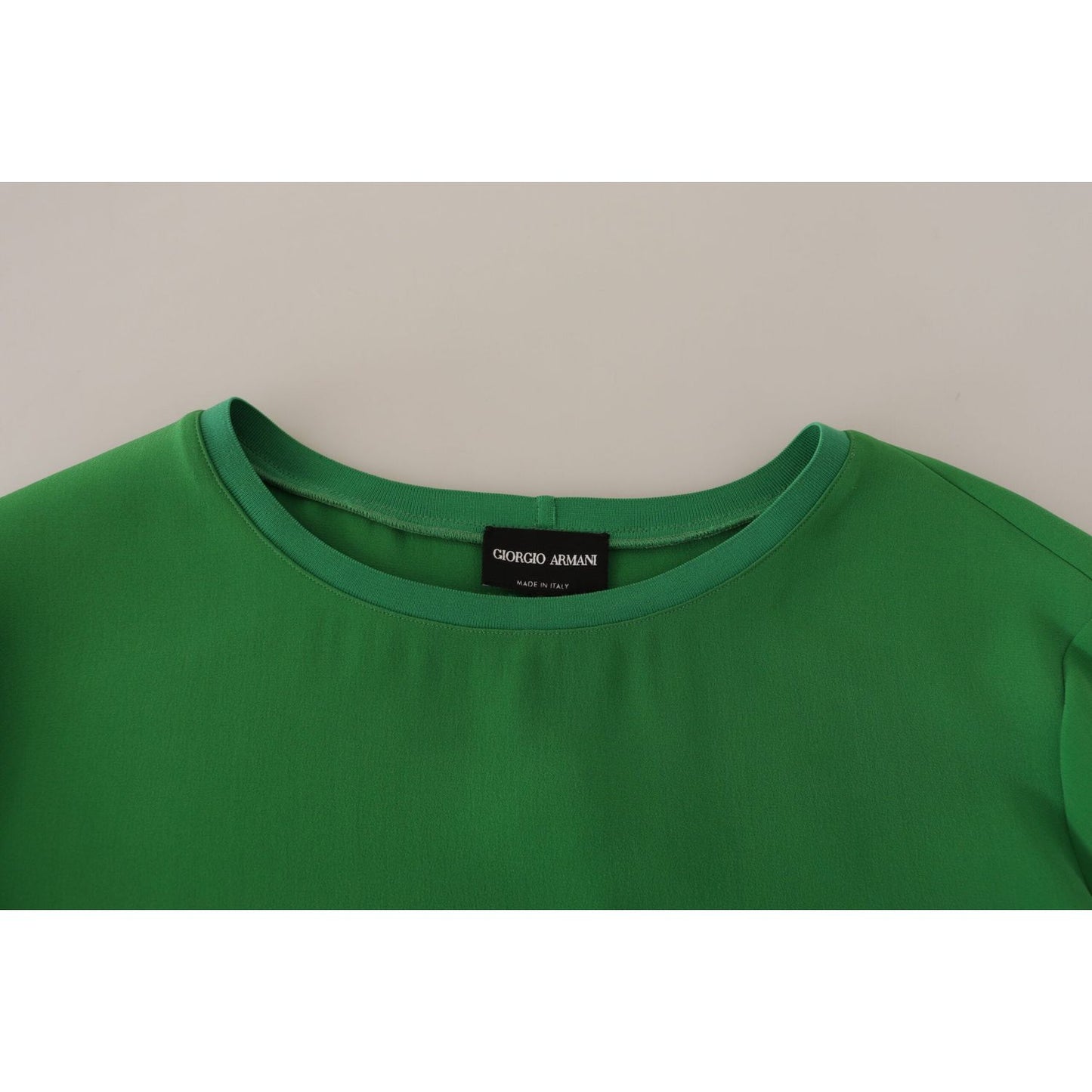 Armani Green Silk Long Sleeves Round Neck Sweater TSH7210-42