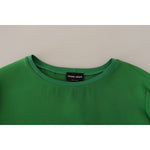 Armani Green Silk Long Sleeves Round Neck Sweater TSH7210-42