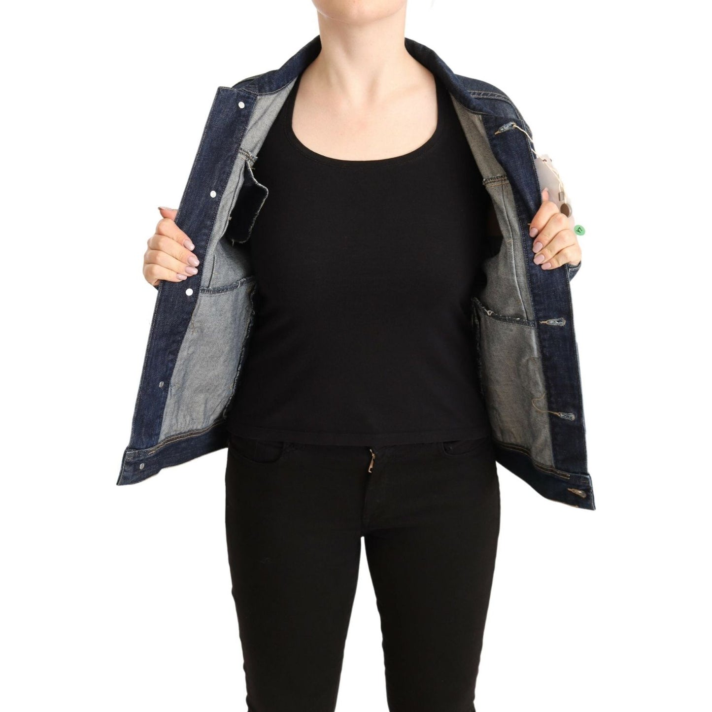 Master Coat Dark Blue Button Down Long Sleeves Denim Jacket JKT3215-40