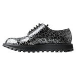 Dolce & Gabbana Black White Derby Patent Leather Shoes MV5036-39