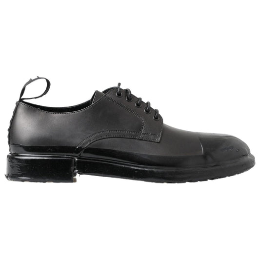 Dolce & Gabbana Black Leather Derby Dress Shoes MV5039- 48