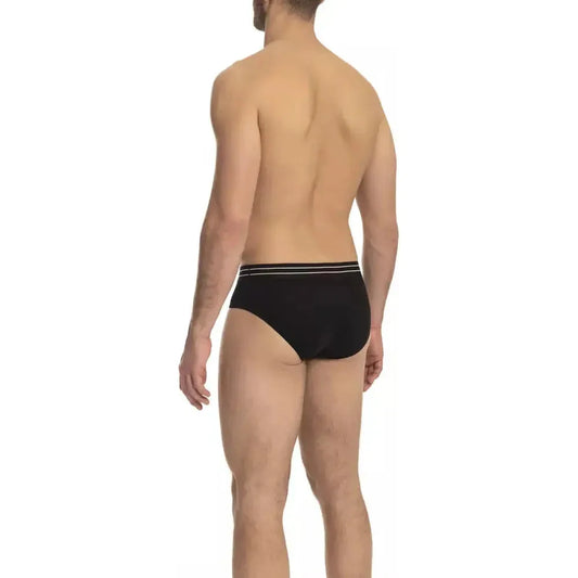 Cavalli Class Black Cotton Men's Underwear Pack CA-23765-S