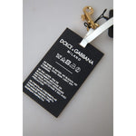 Dolce & Gabbana Black Silicone DG Logo Gold Brass Keychain SMY101166