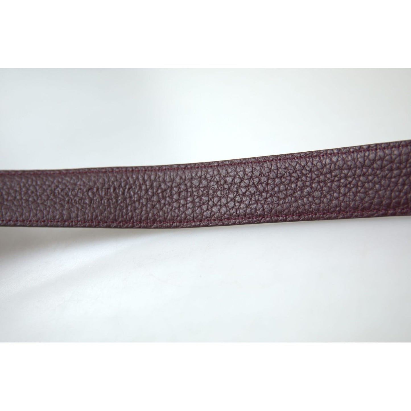 Dolce & Gabbana Brown Leather Metal Buckle Men Cintura Belt BEL9017-90