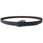 Dolce & Gabbana Blue Leather Perforated Metal Buckle Belt BEL9022-105