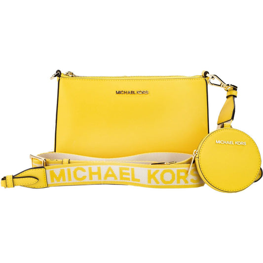 Michael Kors Jet Set Daffodil Vegan Crossbody Tech Attachment Bag Purse 74398