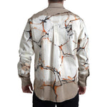 Dolce & Gabbana Multicolor Cotton Collared Denim Shirt TSH84183-40