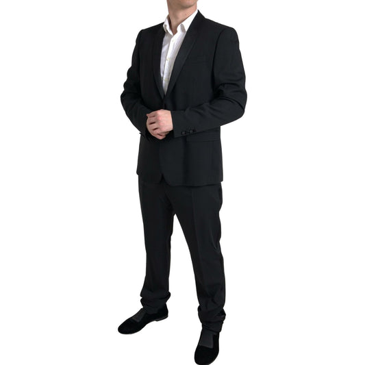 Dolce & Gabbana Black 2 Piece Single Breasted MARTINI Suit KOS2191-54
