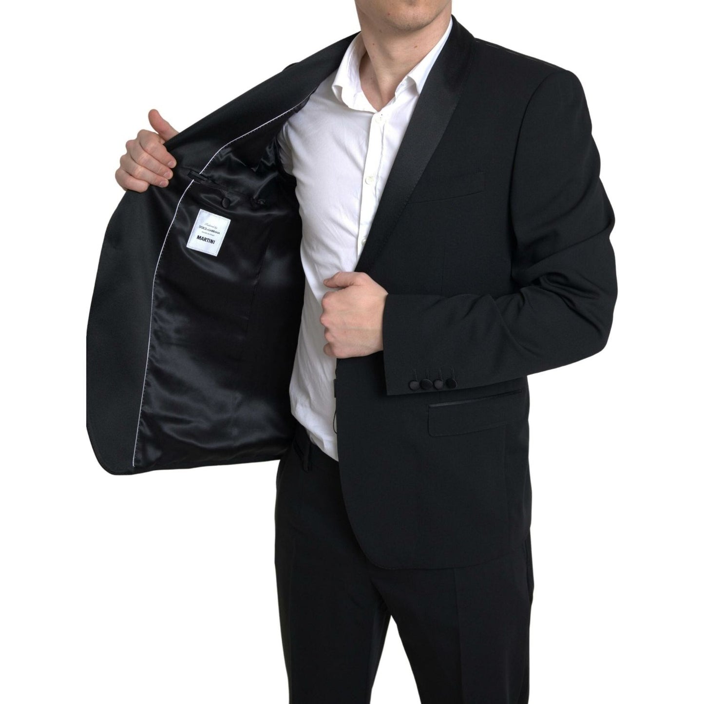 Dolce & Gabbana Black 2 Piece Single Breasted MARTINI Suit KOS2191-54