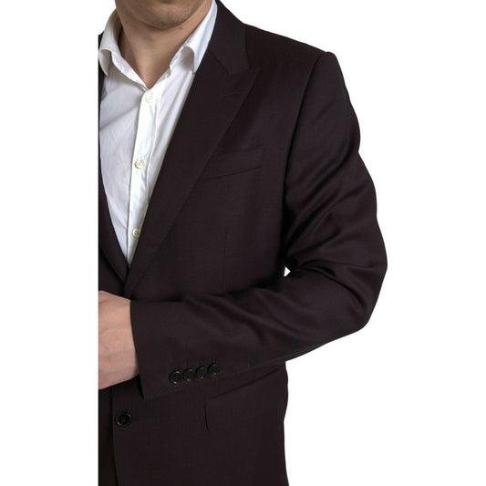 Dolce & Gabbana Maroon 2 Piece Single Breasted MARTINI Suit KOS2195-52