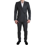 Dolce & Gabbana Gray 2 Piece Double Breasted SICILIA Suit KOS2198-46