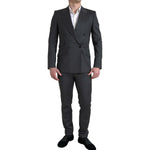 Dolce & Gabbana Gray 2 Piece Double Breasted SICILIA Suit KOS2198-46
