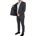 Dolce & Gabbana Gray 2 Piece Double Breasted SICILIA Suit KOS2198-46