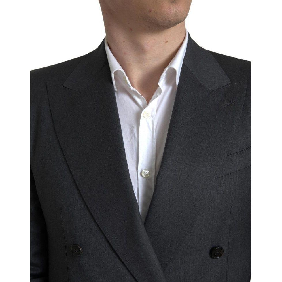 Dolce & Gabbana Gray 2 Piece Double Breasted SICILIA Suit KOS2198-46