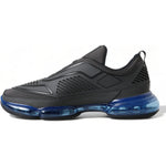 Prada Black Blue Rubber Knit Slip On Low Top Sneakers Shoes MV5214-40