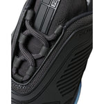 Prada Black Blue Rubber Knit Slip On Low Top Sneakers Shoes MV5214-40