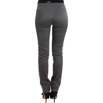 John Galliano Gray slim fit pants