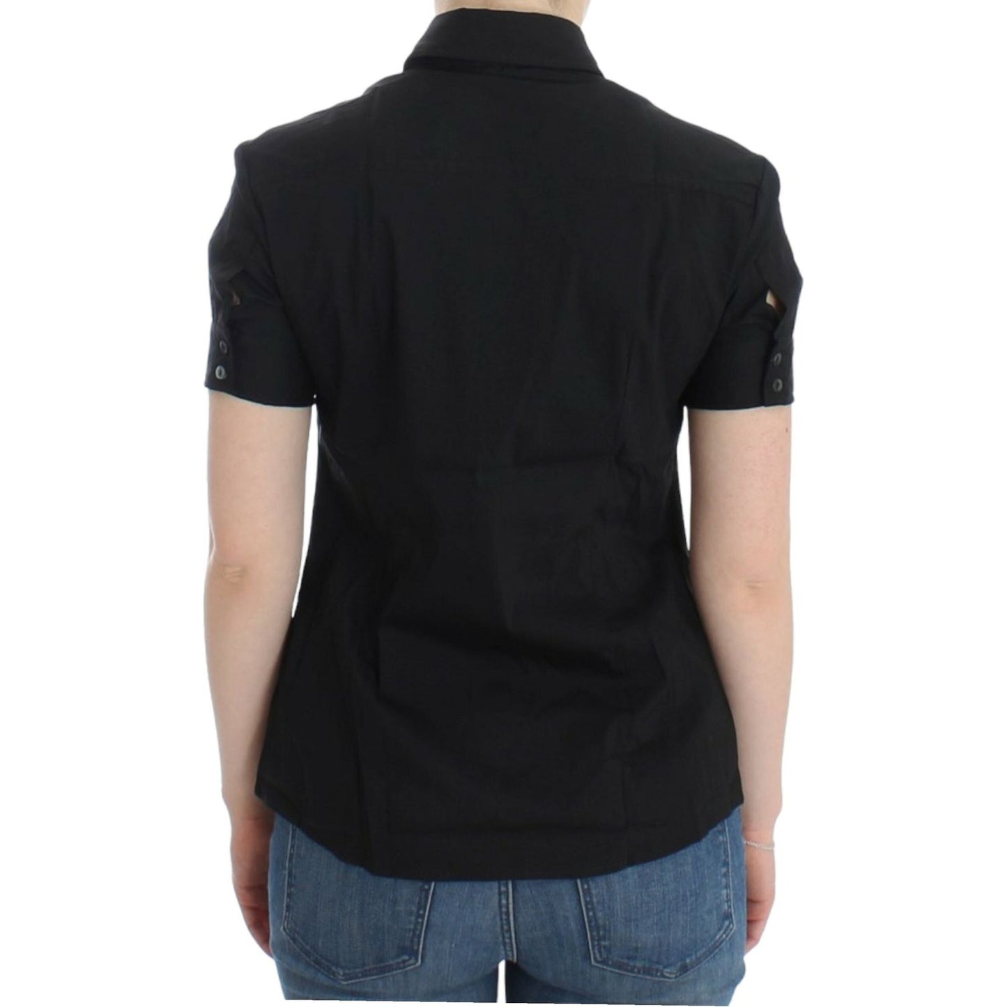 John Galliano Black cotton shirt top SIG12561-1