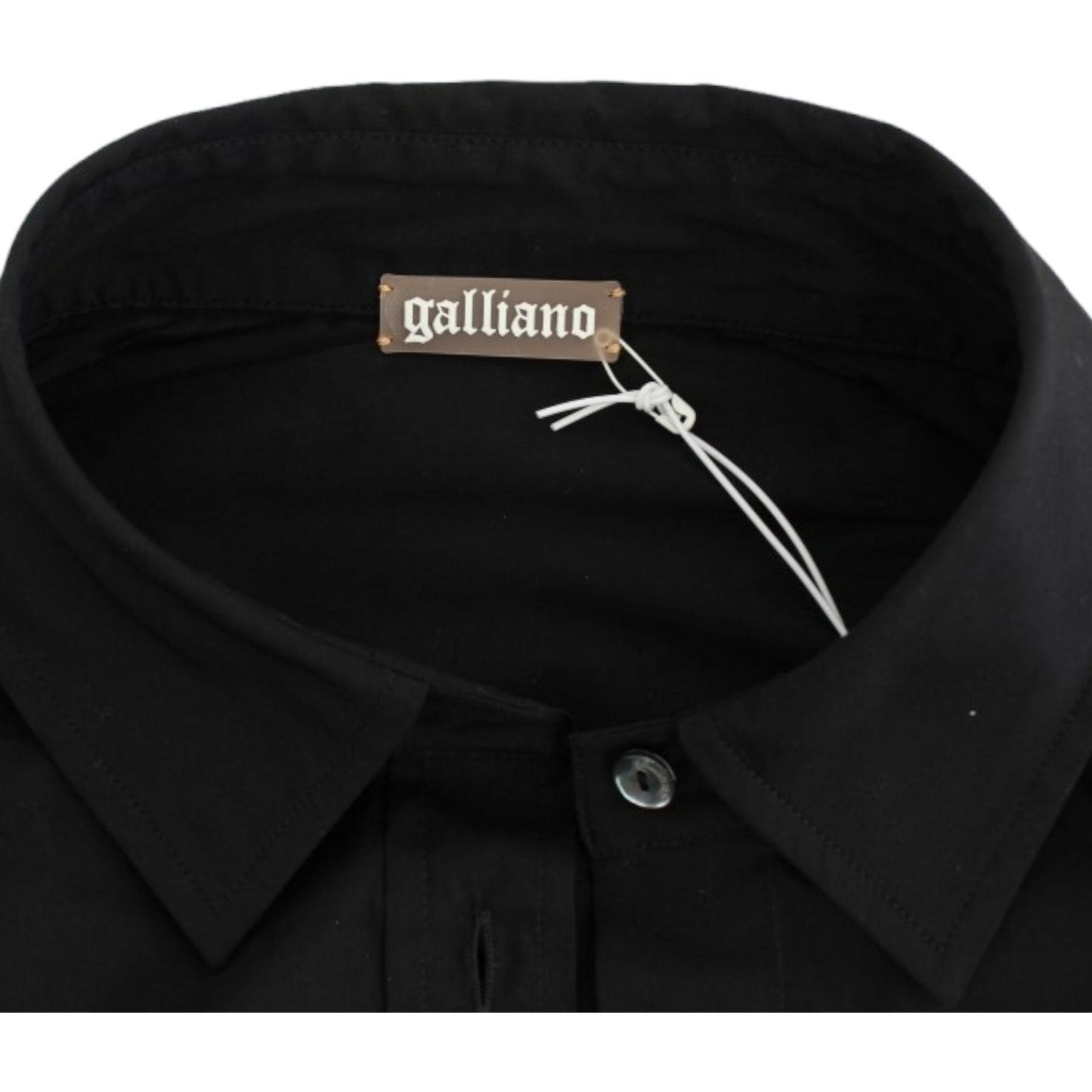 John Galliano Black cotton shirt top SIG12561-1