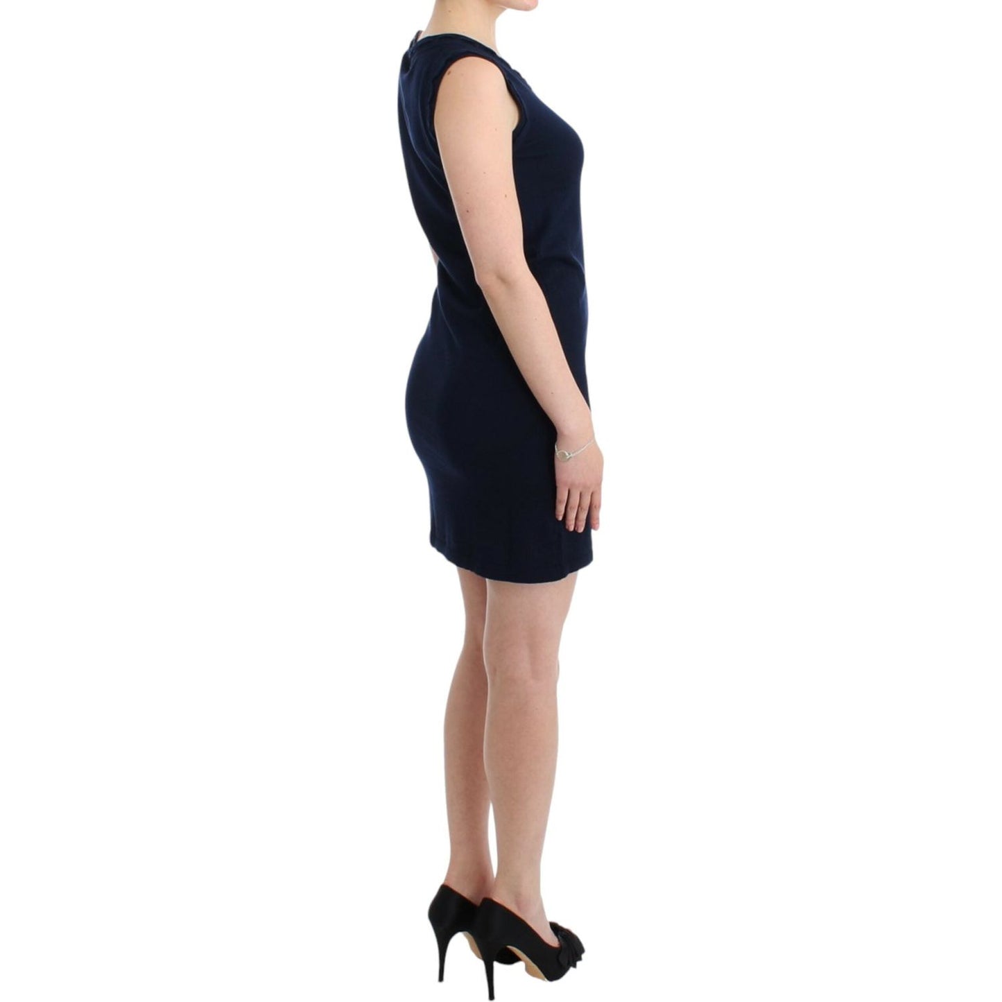John Galliano Blue cotton jersey dress SIG11573-3