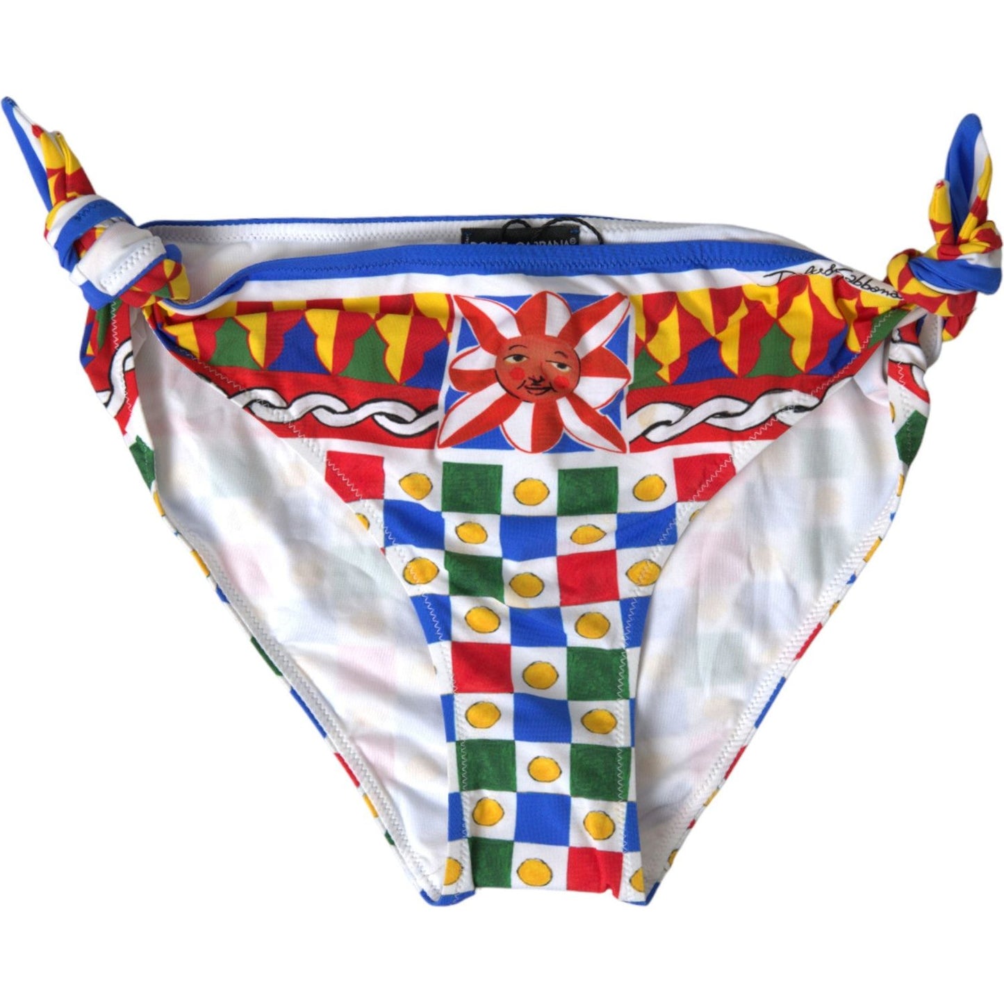 Dolce & Gabbana Multicolor Carretto Bottom Swim Beachwear Bikini BIK1761-3