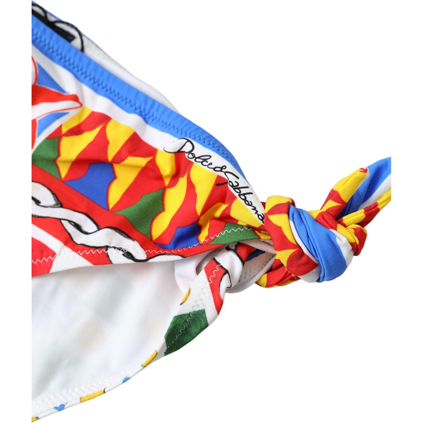 Dolce & Gabbana Multicolor Carretto Bottom Swim Beachwear Bikini BIK1761-3
