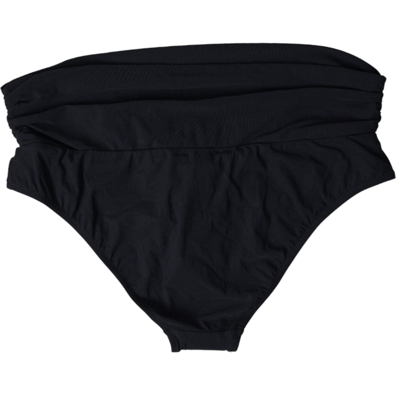 Dolce & Gabbana Black Nylon Stretch Swimwear Slip Bottom Bikini