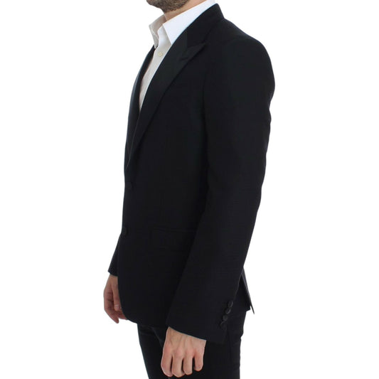 Dolce & Gabbana Black wool silk SICILIA blazer SIG12301-1