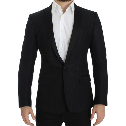 Dolce & Gabbana Black wool MARTINI slim blazer SIG12291-2