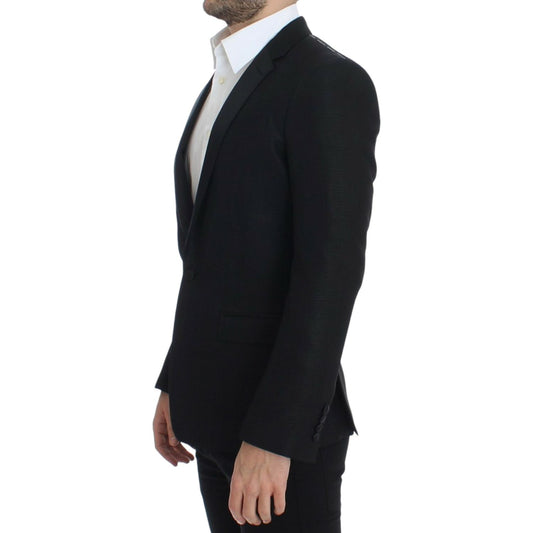 Dolce & Gabbana Black wool MARTINI slim blazer SIG12291-2