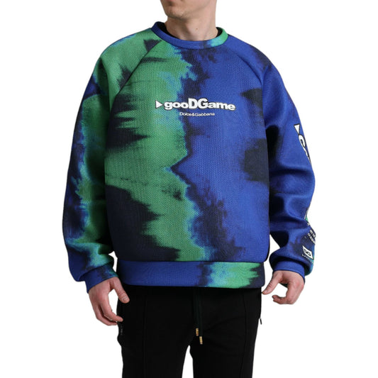 Dolce & Gabbana Multicolor Logo Crewneck Pullover Sweater TSH84750-52