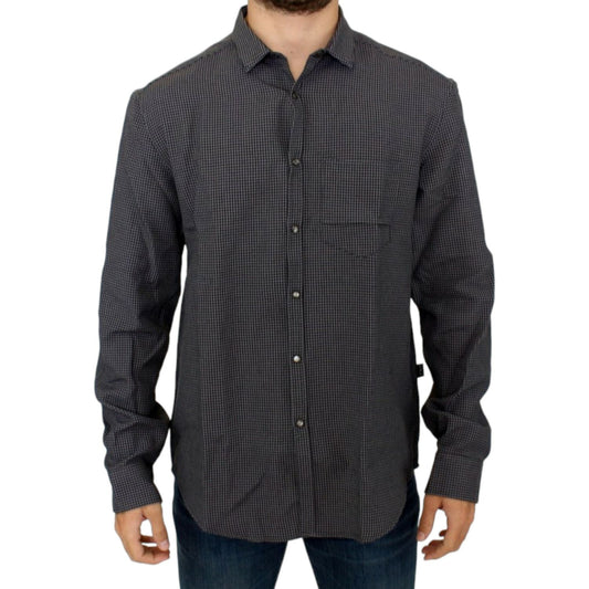 Costume National Gray linen casual shirt SIG10355-3