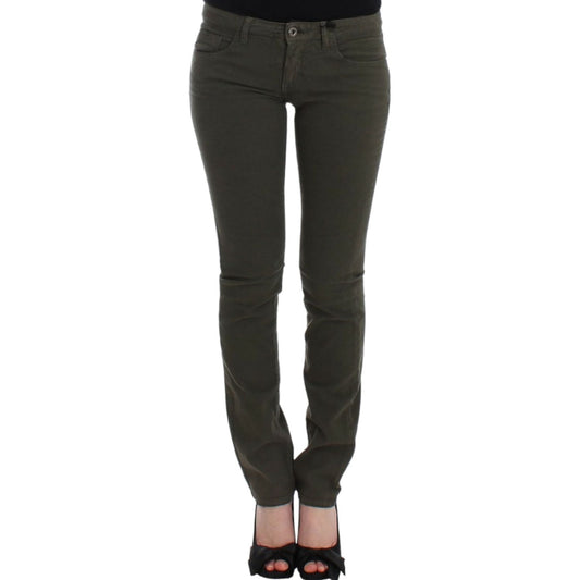 Costume National Green slim leg jeans SIG12555-1